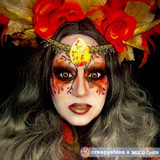Yellow Orange Werewolf Halloween Contacts UGC