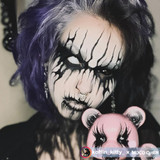 White Blind Sclera 22mm Halloween Contacts UGC