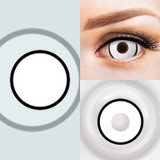 Zombie Manson White 17mm Mini Sclera Halloween Contacts Sample