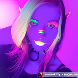 UV Glow Yellow 17mm Mini Sclera Halloween Costume Contacts (UV Function) UGC
