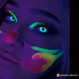 UV Glow Green Halloween Contacts (UV Function) UGC