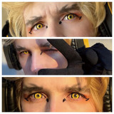 Yellow Wolf Rock Eyes Halloween Costume Contacts UGC