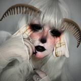 Black Sclera 22mm Contacts (Full Eye) UGC