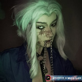 White Out Zombie Vampire Crazy Costume Contacts | MocoQueen-14.5mm