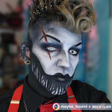 White Mesh Mini Sclera 17mm Halloween Contacts UGC
