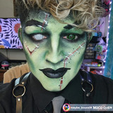White Mesh Mini Sclera 17mm Halloween Contacts UGC
