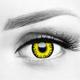 Fairy Gold Yellow Crazy Halloween Costume Contacts