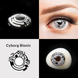 Cyberpunk Circuit Cyborg Bionic Halloween Costume Contacts Sample