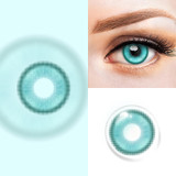 Magic Pop Teal Green Colored Costume Contacts (Rx) Sample