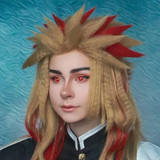 Demon Slayer Rengoku Red Yellow Contacts UGC