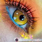 Anime 3 Coral Yellow Costume Contacts