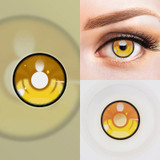 Anime 3 Coral Yellow Costume Contacts Sample