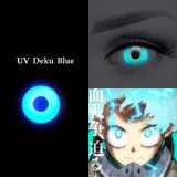 UV Glow Blue Halloween Contacts (UV Function) Sample
