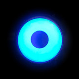 UV Glow Blue Halloween Contacts (UV Function) Black background Pic