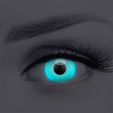 UV Glow Blue Halloween Contacts (UV Function)