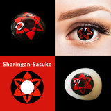 Uchiha Sasuke Red Stars Anime Contacts Sample