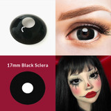 Mini Black Sclera 17mm Costume Contacts (Rx) Sample