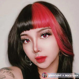 Nikki Pink Heart Beat Costume Contacts (Rx) UGC