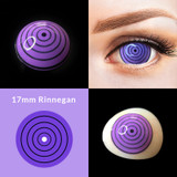 Purple Rinnegan Mini Sclera 17mm Anime Contacts Sample