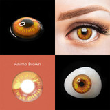Anime Gold Brown Costume Contacts Sample