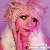Yellow Ghoul Yellow Black Sclera 22mm Halloween Contacts UGC