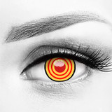 CM Makima Red Yellow Costume Contacts