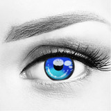 Anime 2 Brisk Blue Costume Contacts