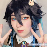 Anime 3 Davos Blue Costume Contacts UGC