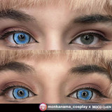 Aqua Man Blue Mini Sclera 17mm Halloween Costume Contacts UGC