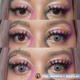 Black Spiral Swirl Halloween Costume Contacts UGC