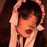 Black Spiral Swirl Halloween Costume Contacts UGC