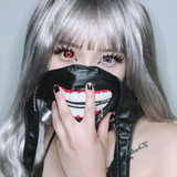 Ghoul Red Black Mini Sclera 17mm Contacts UGC