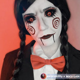 Ghoul Red Black Sclera 22mm Contacts UGC