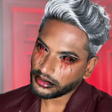 Ghoul Red Black Sclera 22mm Contacts UGC