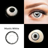 Mystic White Crazy Halloween Costume Contacts Sample