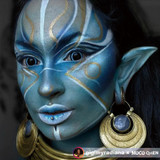 Cyberpunk Nebulos Blue 17mm Sclera Contacts UGC