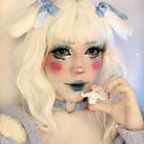 Cyberpunk Nebulos Blue 17mm Sclera Contacts UGC