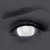 UV Glow White Blind 17mm Mini Sclera Contacts (UV Function)