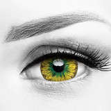 Avatar Green Yellow 17mm Mini Sclera Halloween Costume Contacts