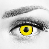 Mad Hatter Yellow Halloween Costume Contacts