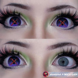 Genshin Imapact Arlecchino X Red Gray Costume Contacts UGC
