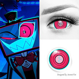 Vox Static Pink 17mm Mini Sclera Costume Contacts