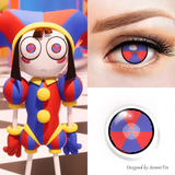 Digital Circus Jester Pomni Red Costume Contacts (Rx)