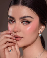 Moco Jelly Ruby Red Costume Contacts Model Pic