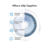 Moco Jelly Sapphire Costume Contacts PNG