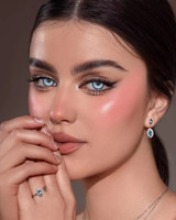 Moco Jelly Sapphire Costume Contacts (Rx) Model Pic