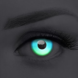 Aurora Leap UV Gradient Blue Green Contacts(UV Function)