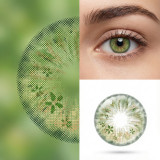 Pixel Bloom Forest Green Costume Contacts sample