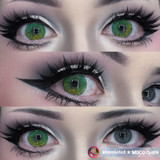 Pixel Bloom Forest Green Costume Contacts UGC