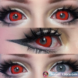 Mystic Red 17mm Mini Sclera Costume Contacts UGC